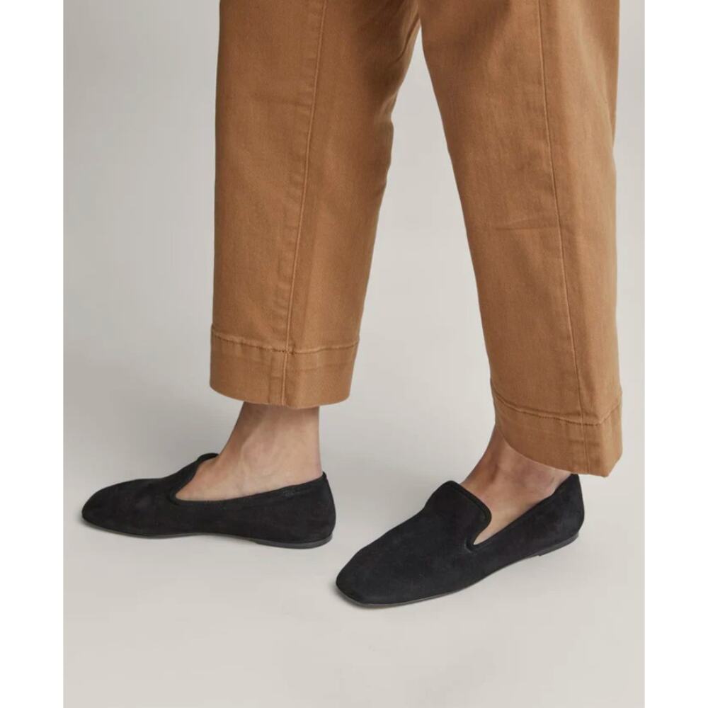 Everlane Italian Leather Day Loafer in BLACK SUEDE Sz10 Slip-on Flat - Picture 2 of 9